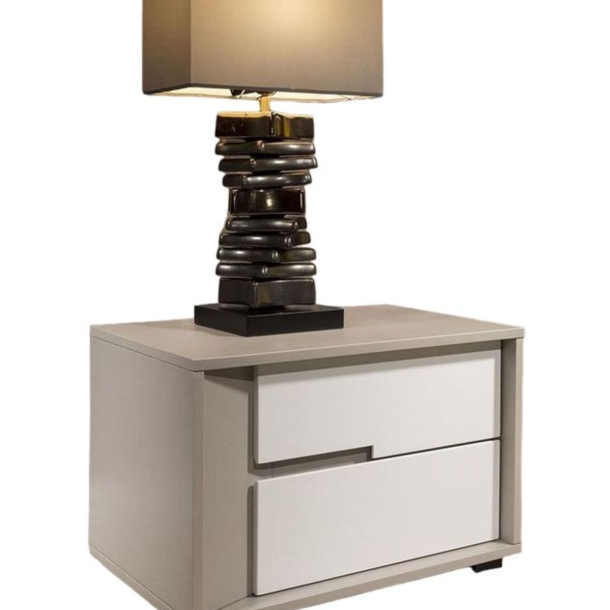 73 EXPERIENCE - Velador Bumky- Taupe & Blanco - 73 Experience