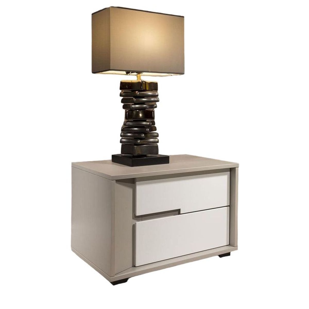 73 EXPERIENCE - Velador Bumky- Taupe & Blanco - 73 Experience