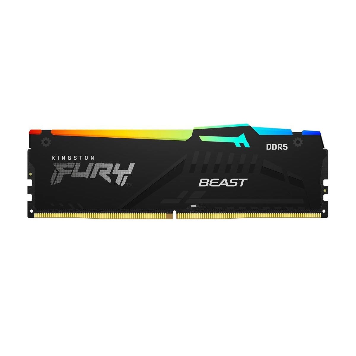 KINGSTON - Memoria RAM Kingston FURY Beast ARGB 8GB DDR5 5200MHz CL40
