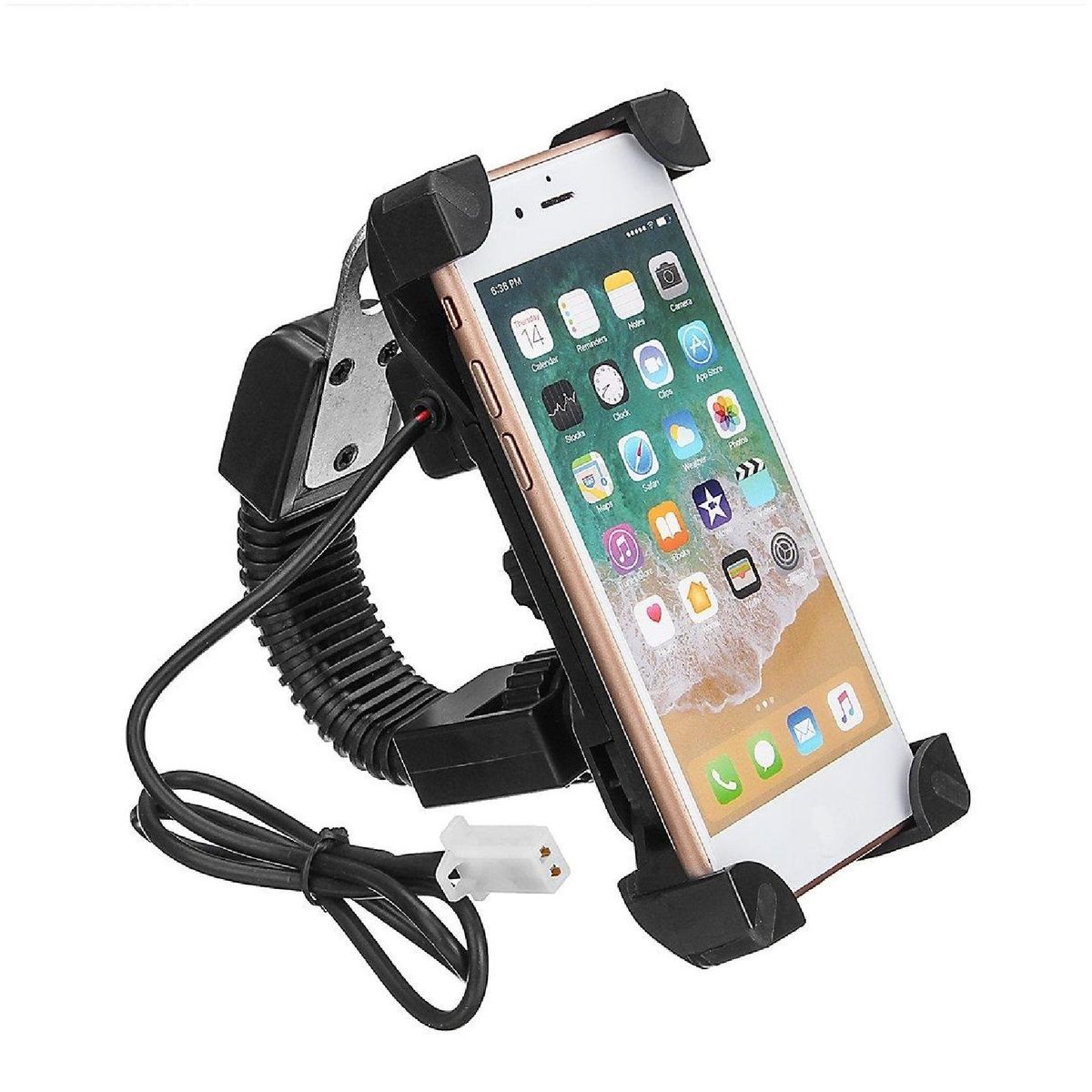 OTTOWARE - Sujetador y Cargador de Celular para Moto