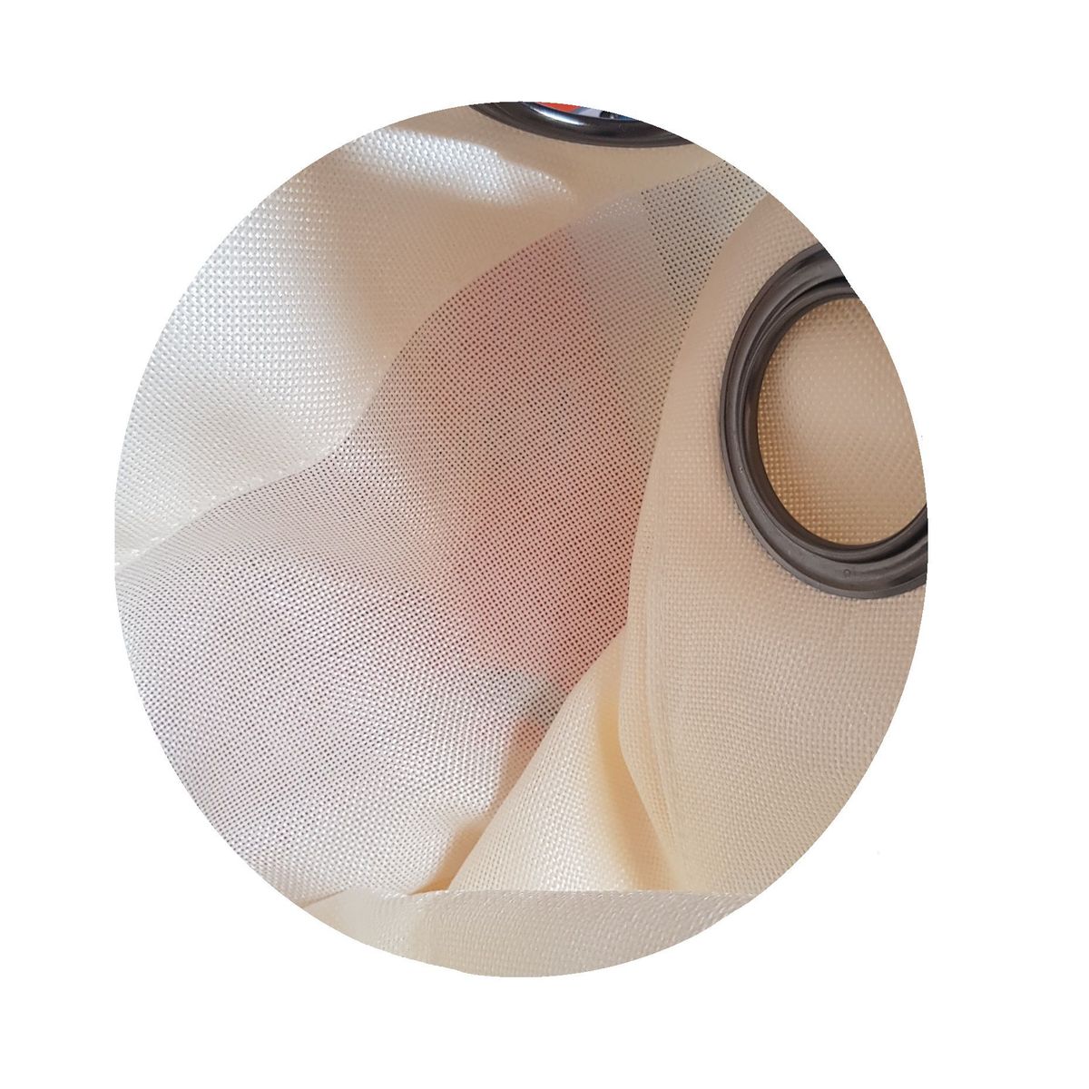 GENERICO - Cortina de 213x132 cm con panel de ojales CREMA