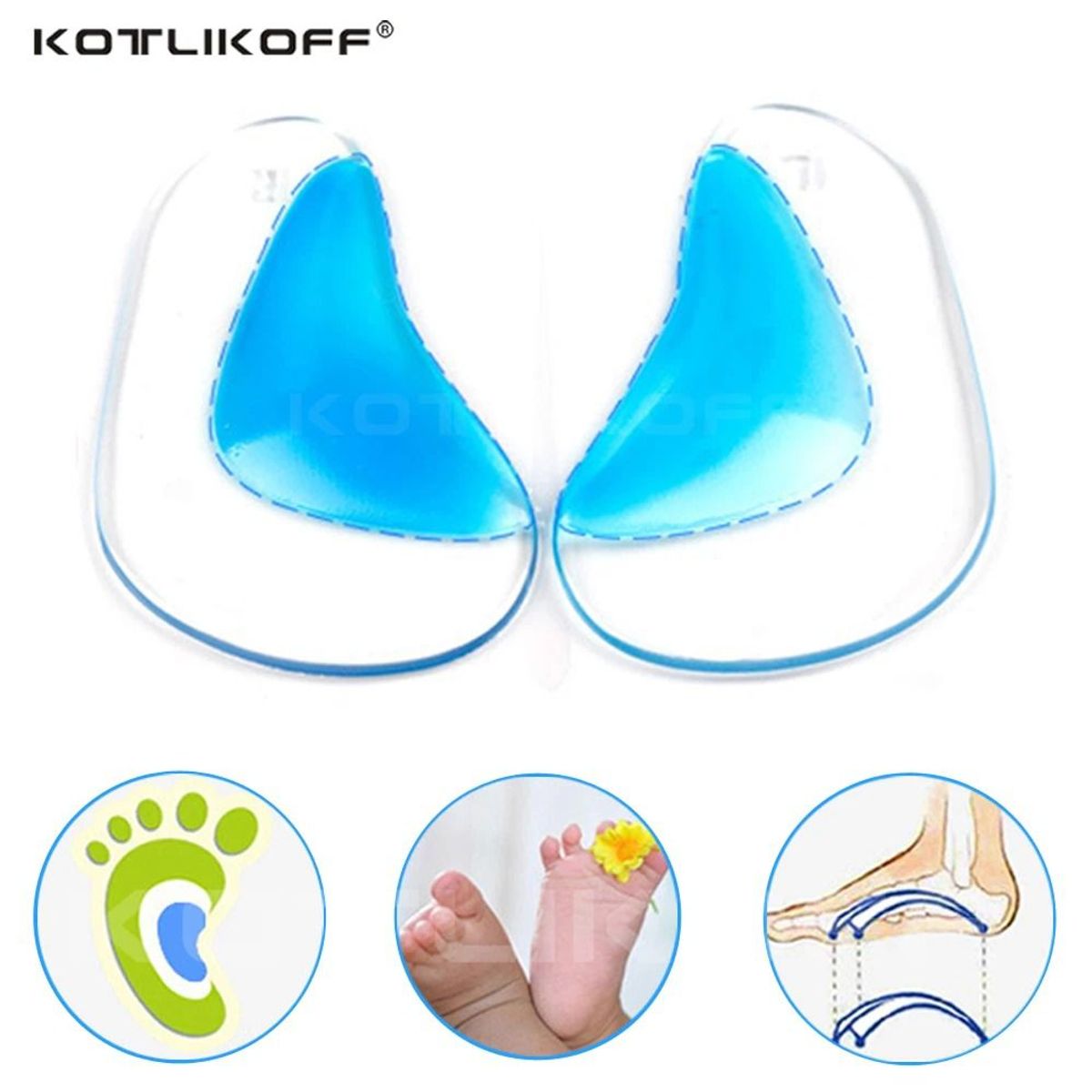 OEM - Corrector Pie Plano para El Calzado Autoadhesivo