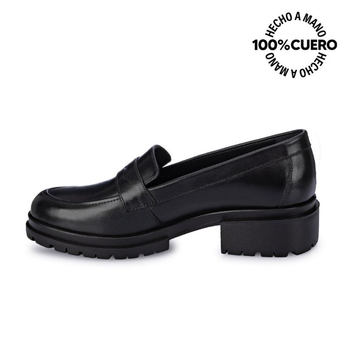 VIALE - Zapato Mocasín Casual TASTE-2302 Negro Viale Cuero