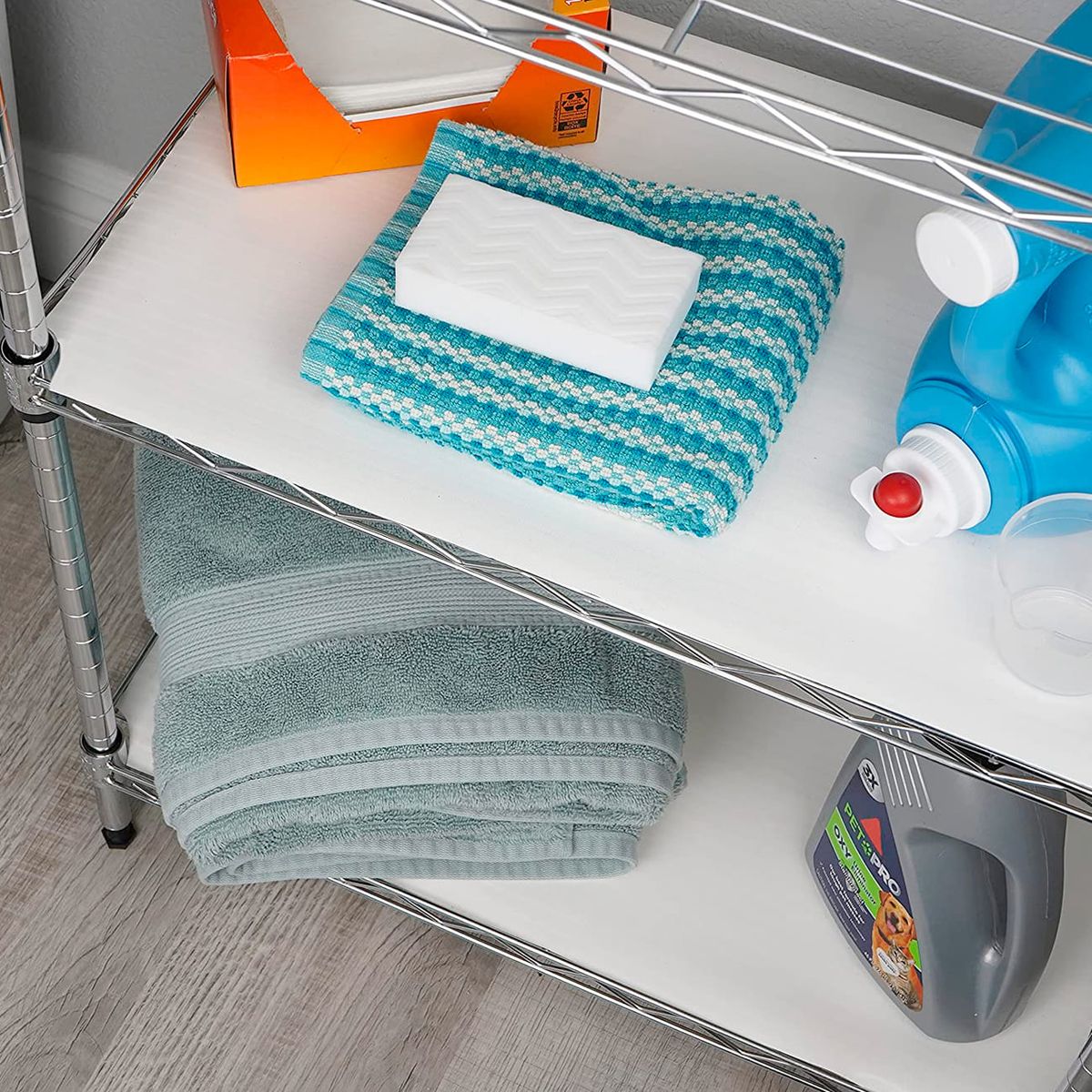 CONTACT - Cobertor No Adhesivo Zig-Zag Blanco 50.8 x 150 cm