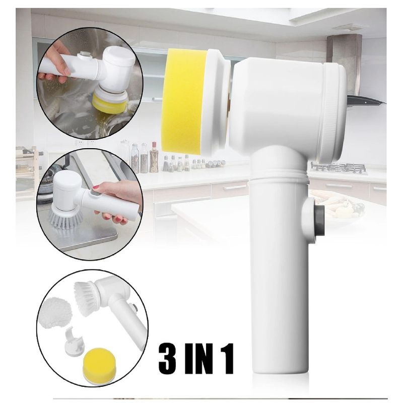 OTTOWARE - Cepillo de Limpieza Eléctrico de Mano 3 en 1