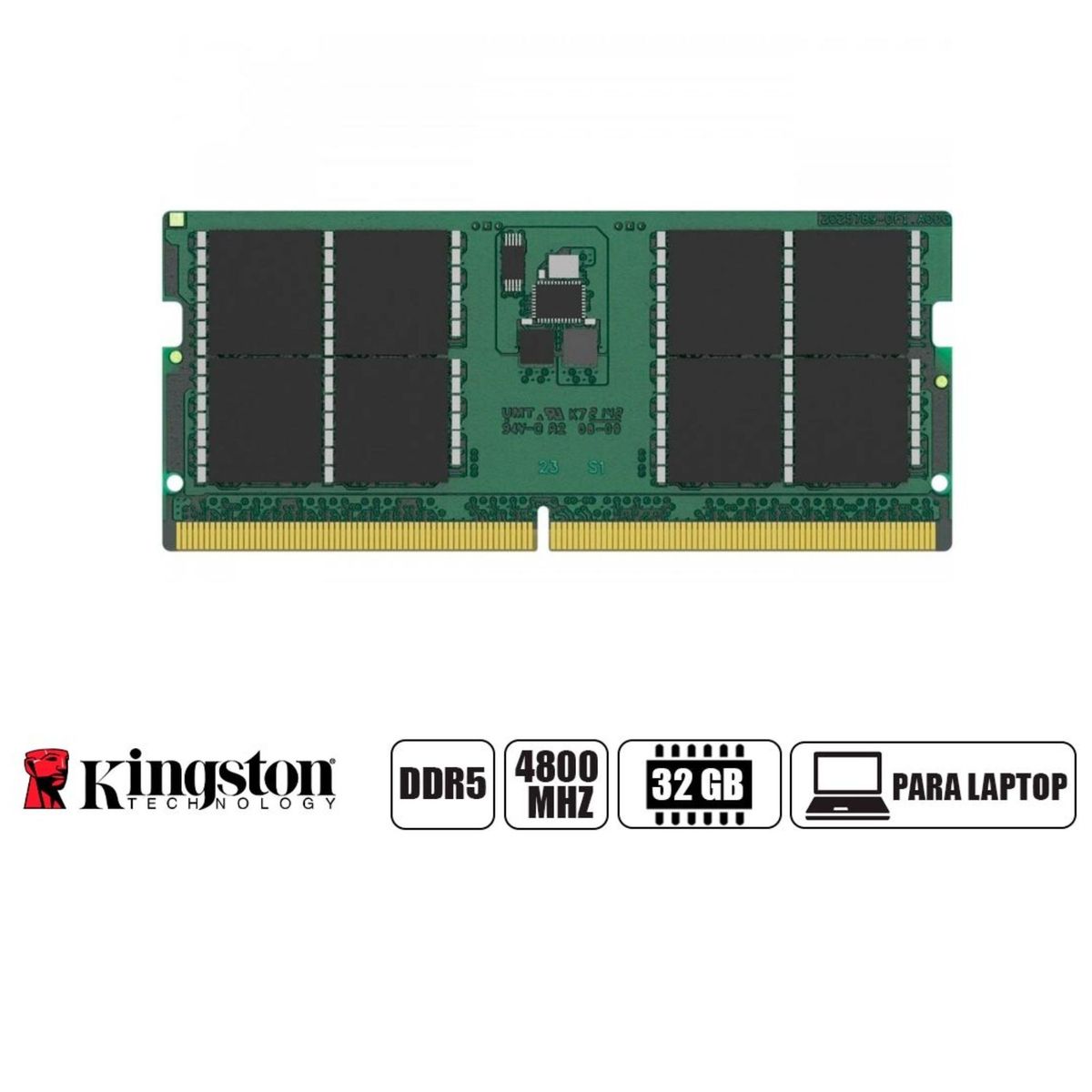 KINGSTON - Memoria SODIMM Kingston 32GB DDR5-4800MHz KCP548SD8-32