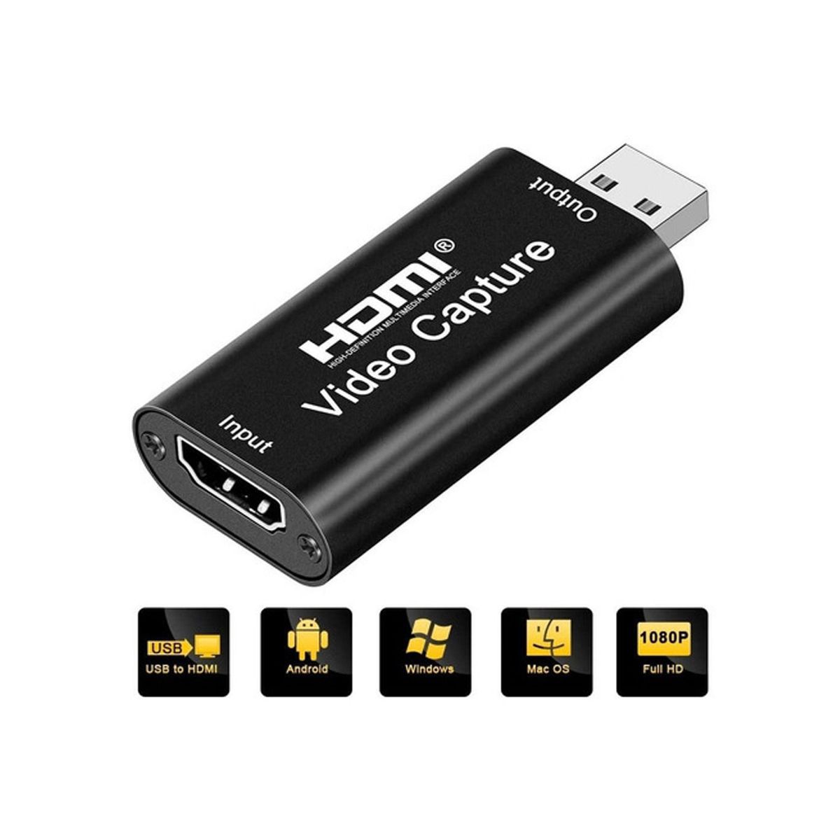 OEM - Tarjeta Capturador de Video HDMI a USB 1080P de Alta Definición