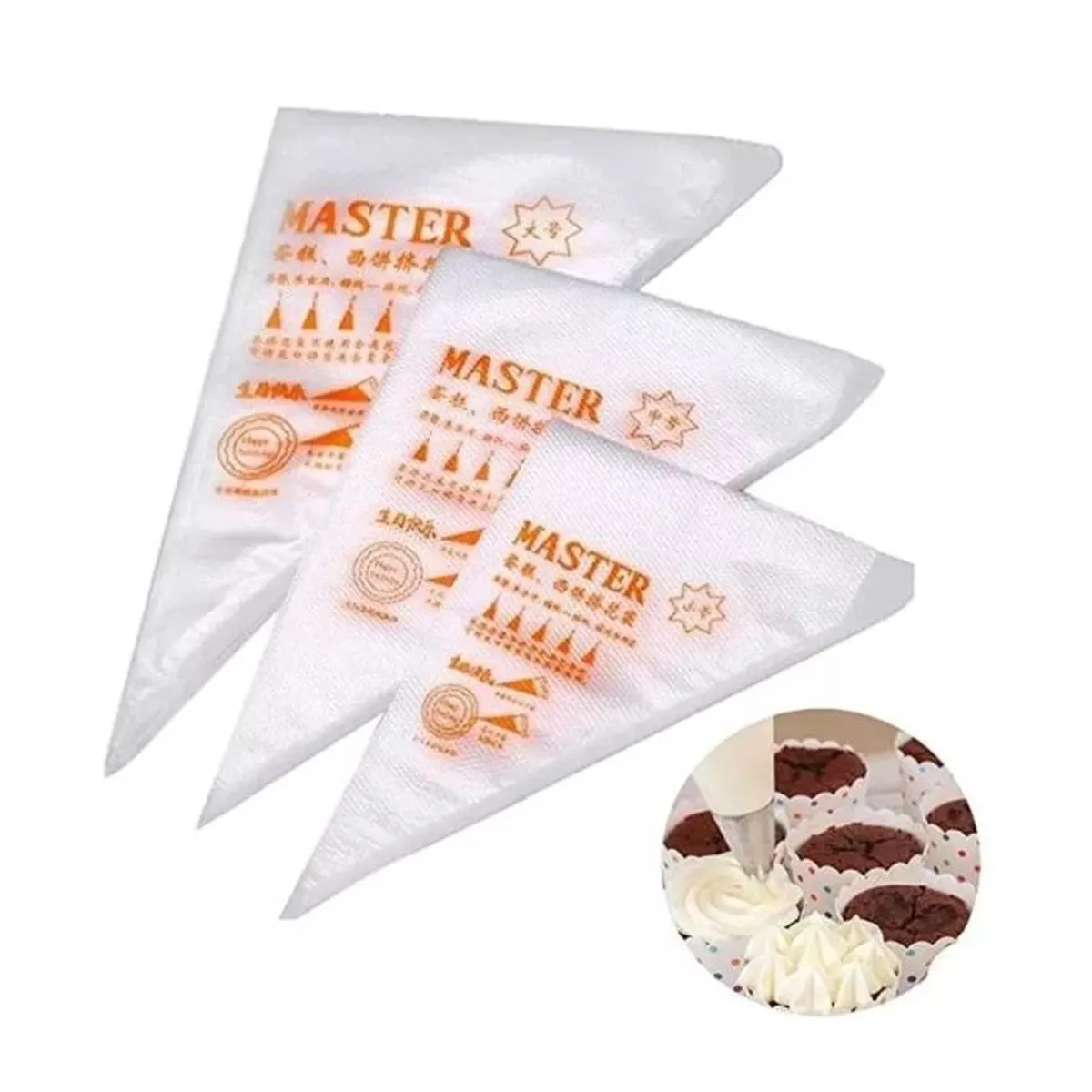 GENERICO - Bolsas de repostería desechables de 100 unidades