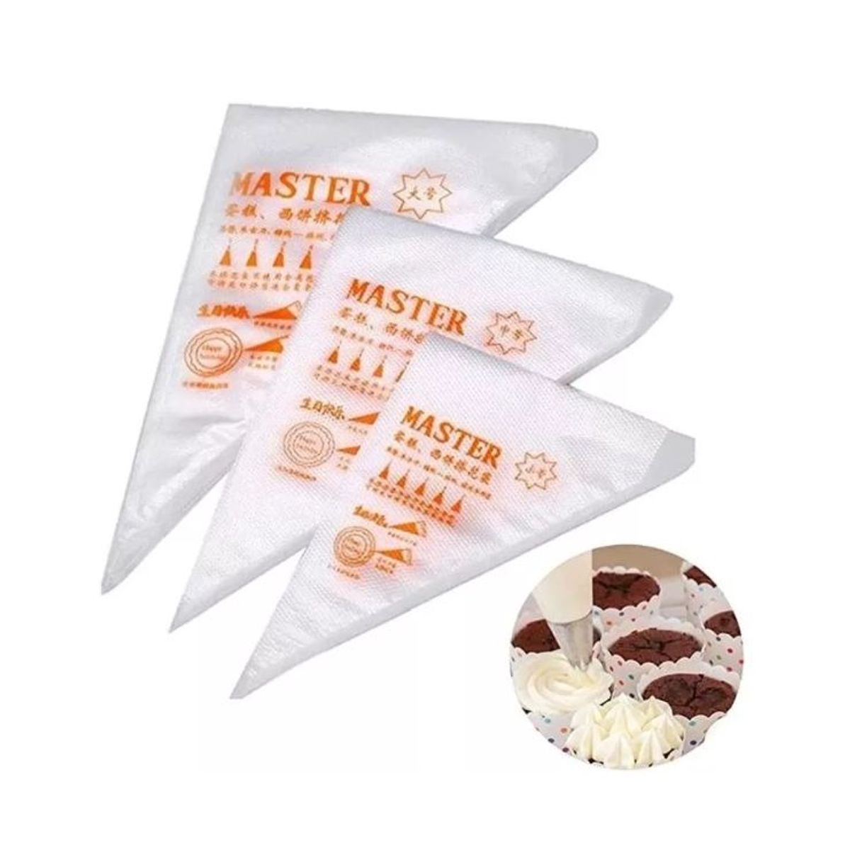 GENERICO - Bolsas de repostería desechables de 100 unidades