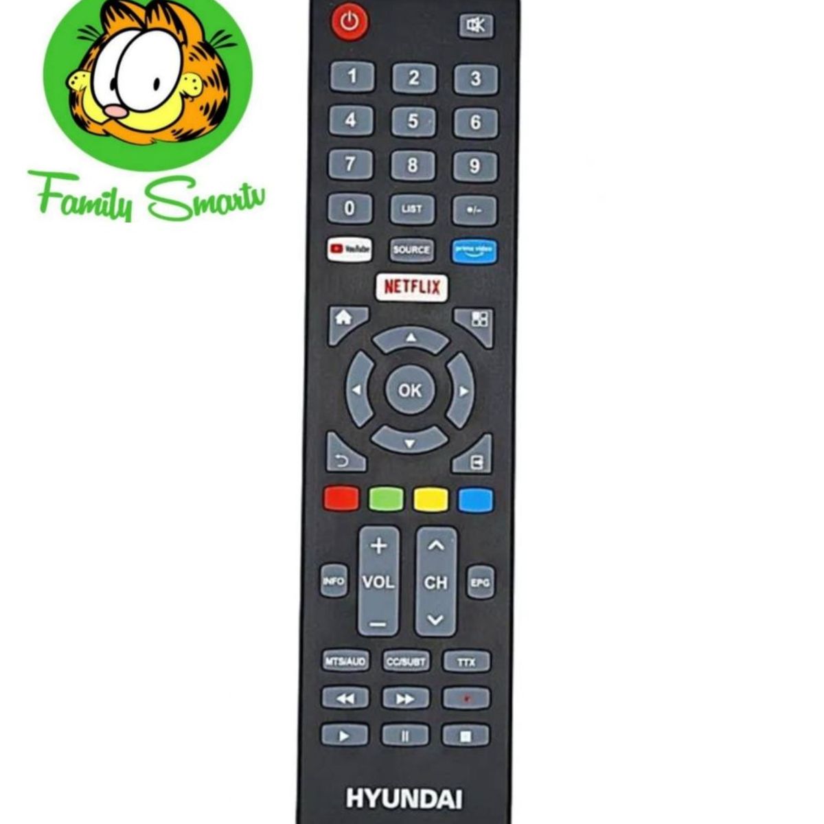 UNIVERSAL - Control Remoto Hyundai Smart Con tecla de Amazon y Netflix  Pilas