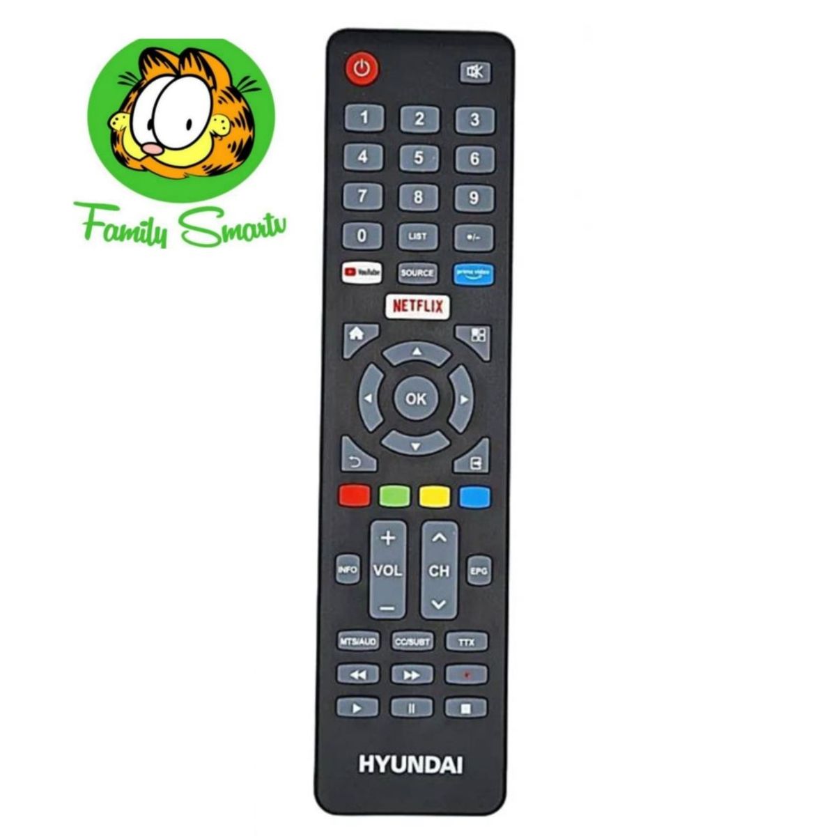 UNIVERSAL - Control Remoto Hyundai Smart Con tecla de Amazon y Netflix  Pilas