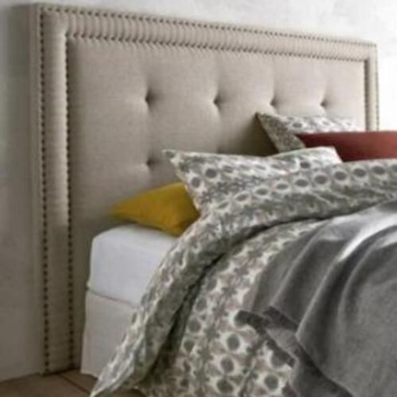 GENERICO - Cabecera Box Weymi 1.5 Plazas Enchinchado – Beige