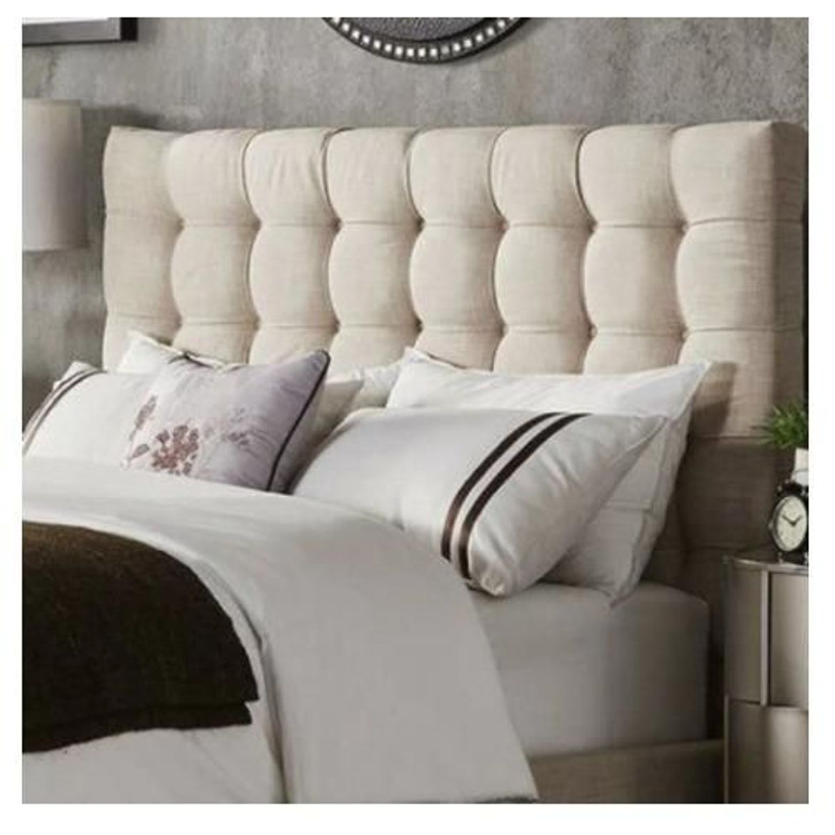 GENERICO - Cabecera Box Weymi 2 Plazas Lineal – Beige