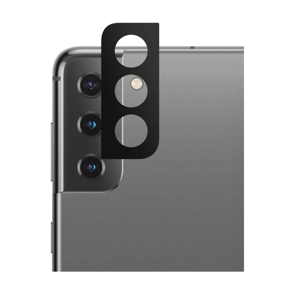GENERICO - Vidrio Templado Cámara Trasera Samsung S21 Plus Premium Negro