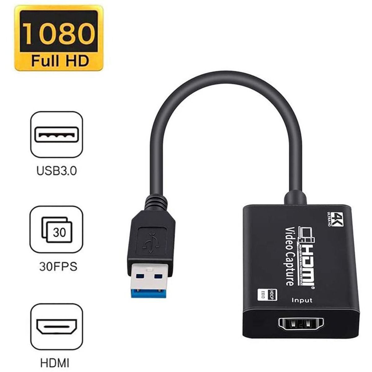 OEM - Tarjeta Capturador de Video 4K HDMI en Vivo Streaming