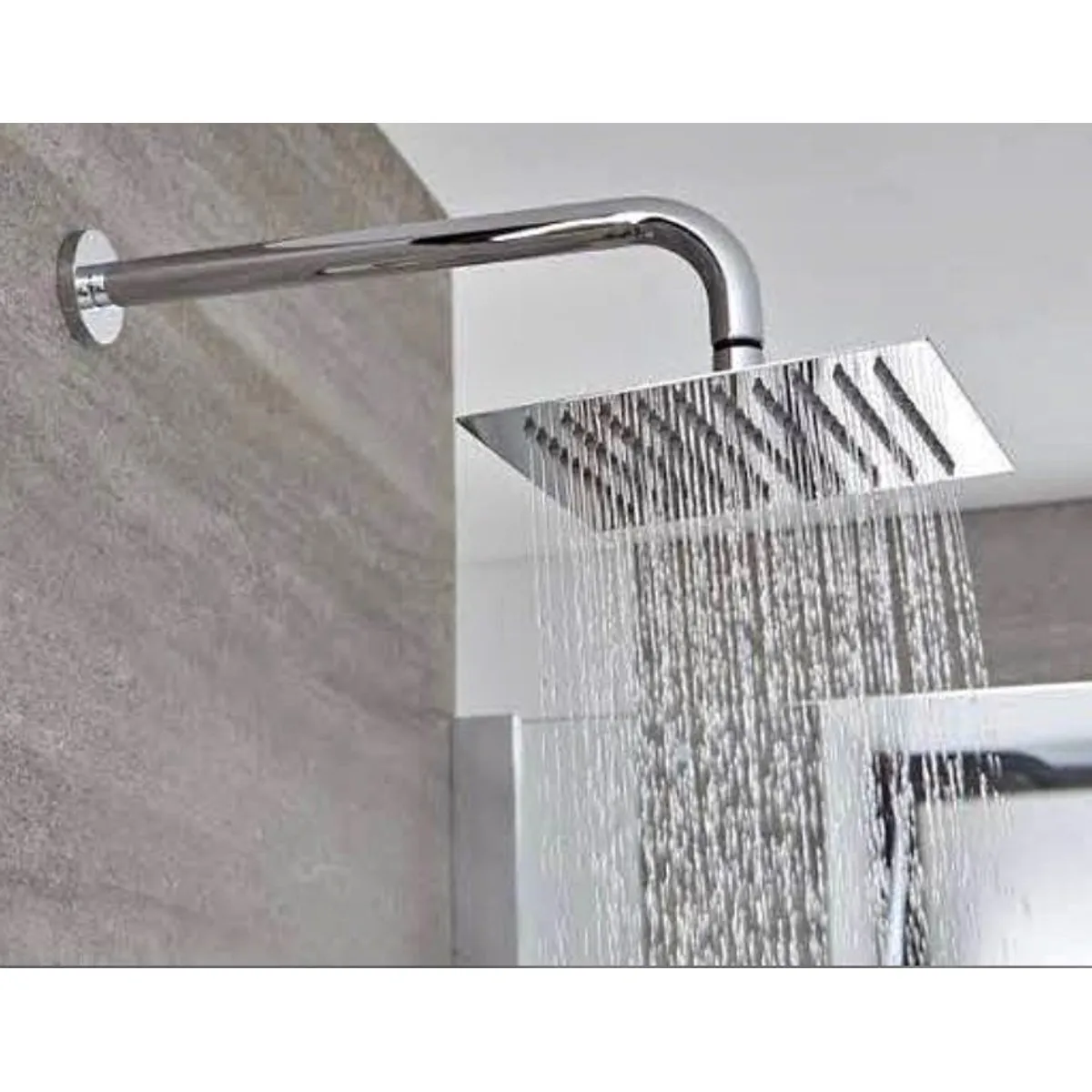 GENERICO - DUCHA CUADRADA DE 10 PULGADAS ACERO SUS 304