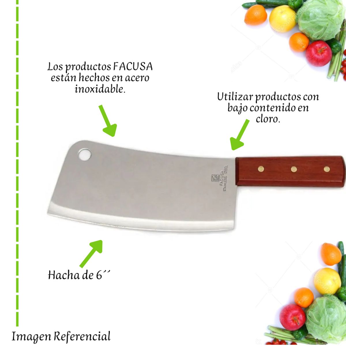 FACUSA - Hacha Chica FACUSA M MADERA 6´´