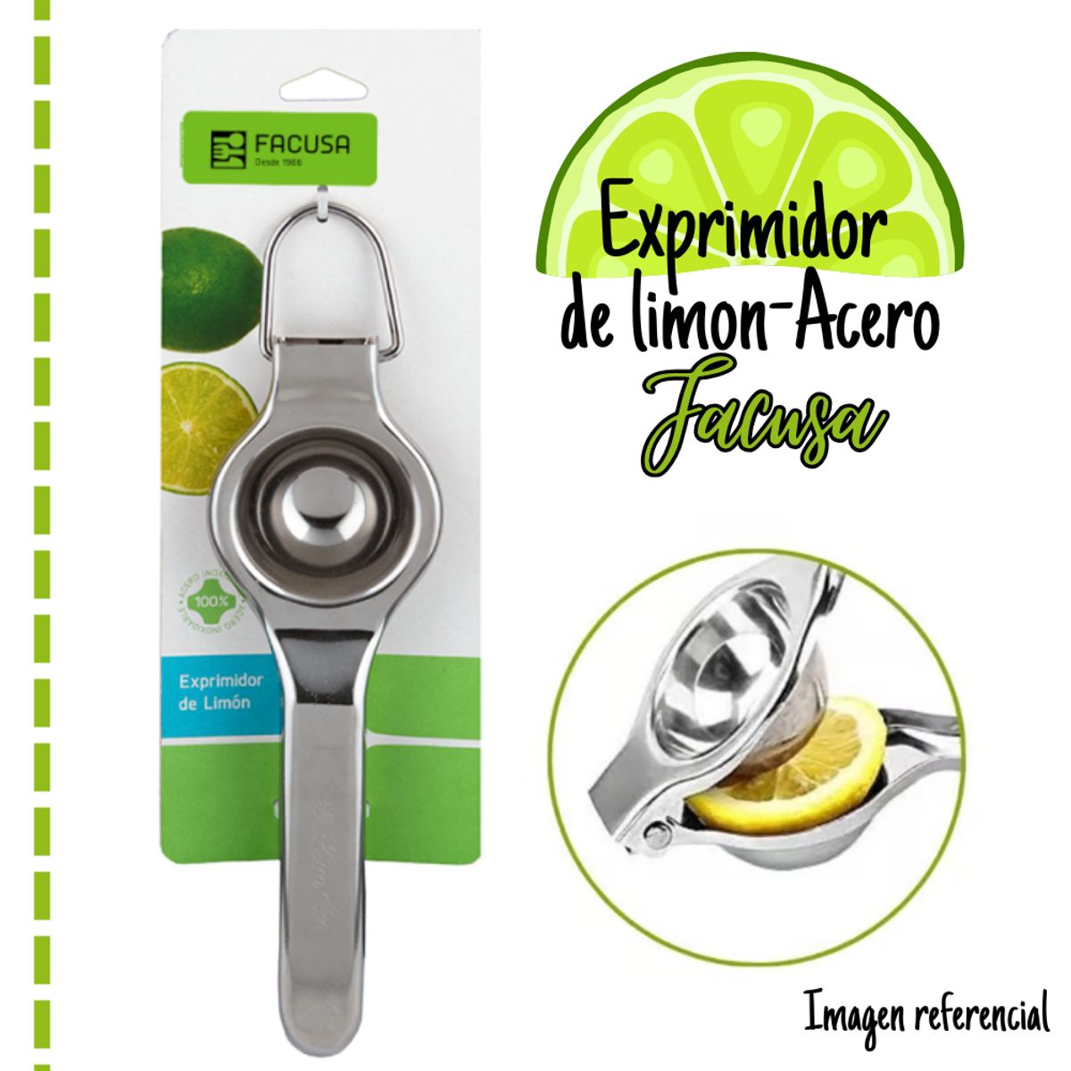 FACUSA - Exprimidor de Limon Facusa - Acero