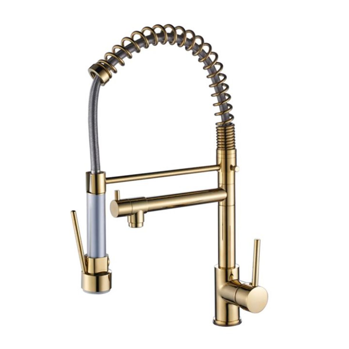 IMPORTADO MC - GRIFERIA  MEZCLADORA  DORADO MONOCOMANDO DOBLE SALIDA DE AGUA