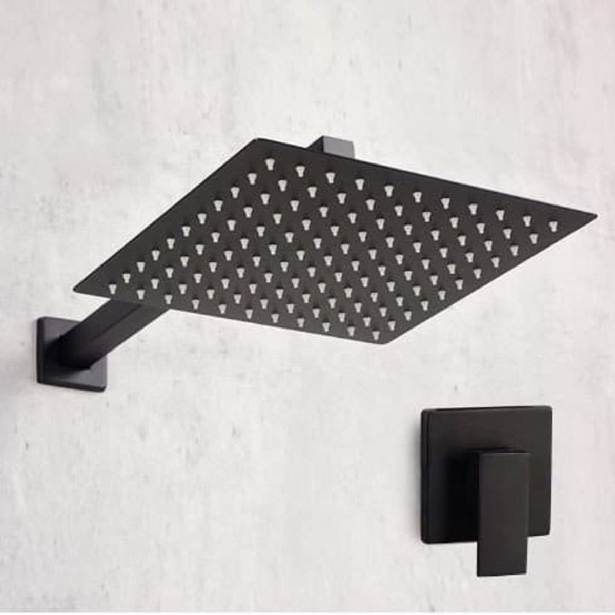 GREEN HOUSE - MONOCOMANDO DE DUCHA CON SALIDA CUADRADA 8 PULGADAS