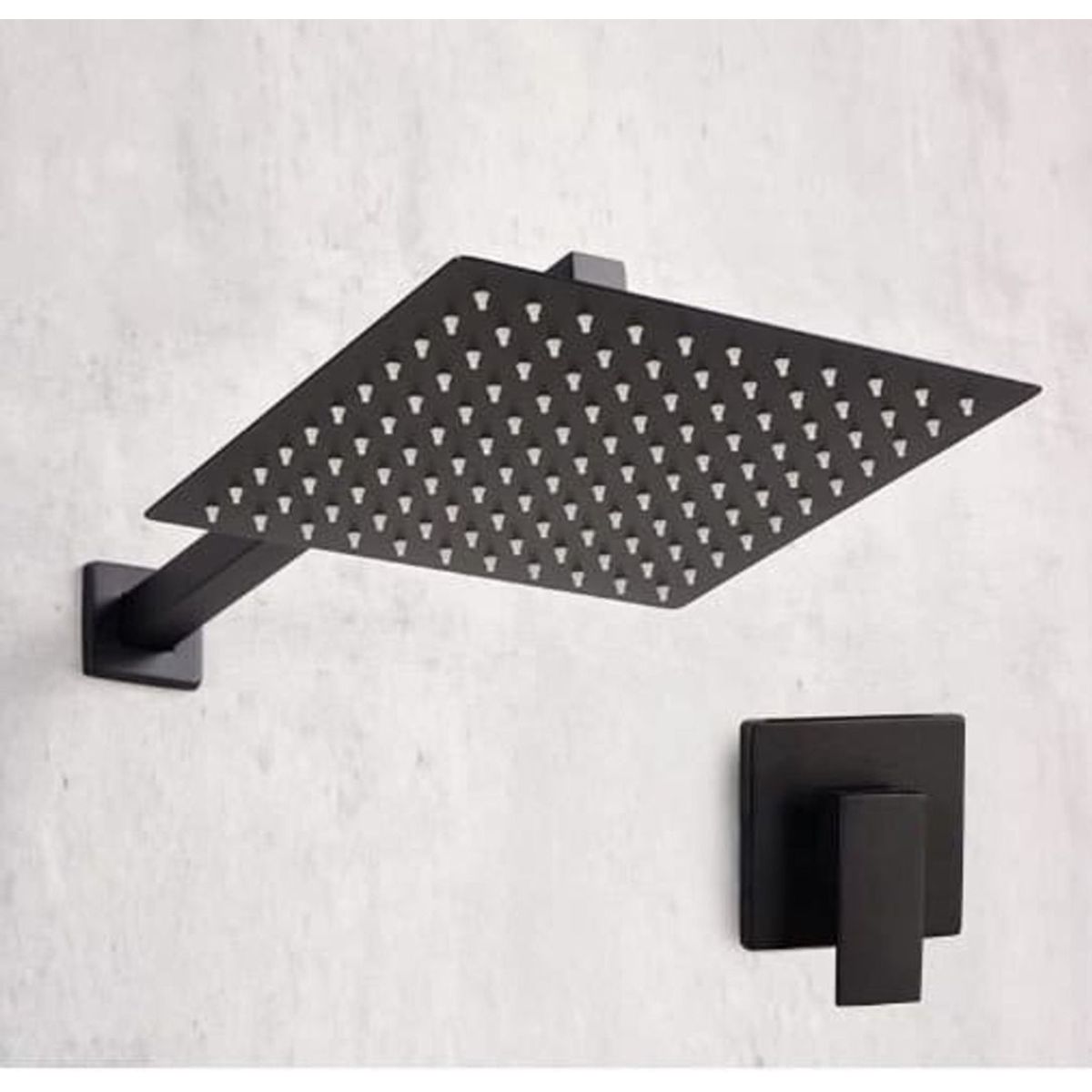 GREEN HOUSE - MONOCOMANDO DE DUCHA CON SALIDA CUADRADA 8 PULGADAS