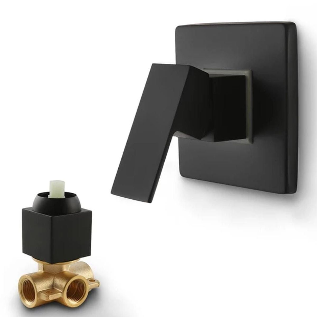 GREEN HOUSE - MONOCOMANDO DE DUCHA CON SALIDA CUADRADA 8 PULGADAS