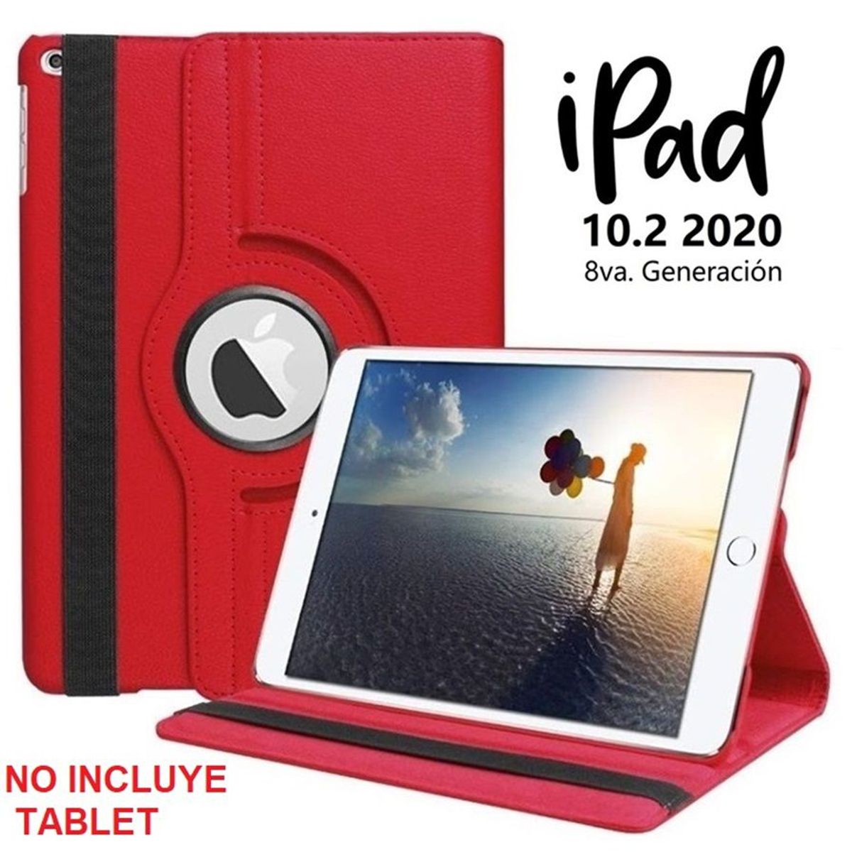GENERICO - Funda Flip Cover Forro Protector para iPad 10.2 8va Gen A2270 A2428