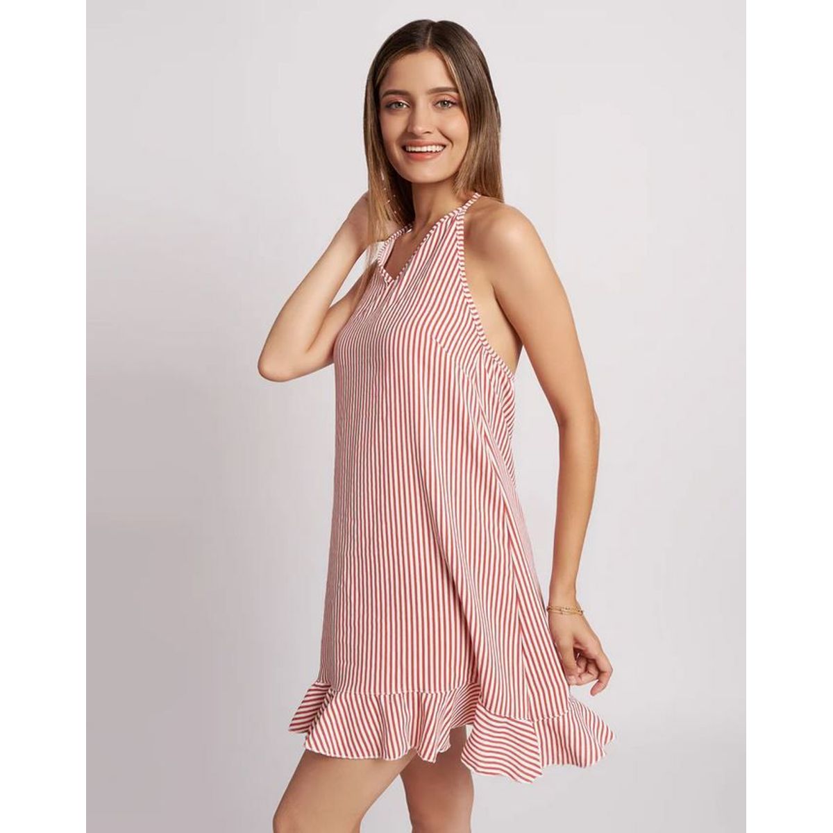 NEBULA - Vestido Kristell - Nébula - Coral