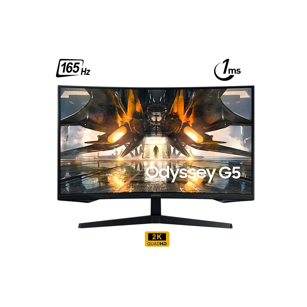 SAMSUNG - Monitor Gaming Odyssey G5 de 32 QHD 165Hz 1ms