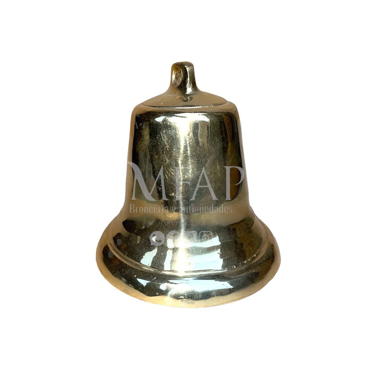 MFAP BRONCERIA Y ANTIGUEDADES - Campana en bronce fundido 12 cm  - Apolo CBFA12