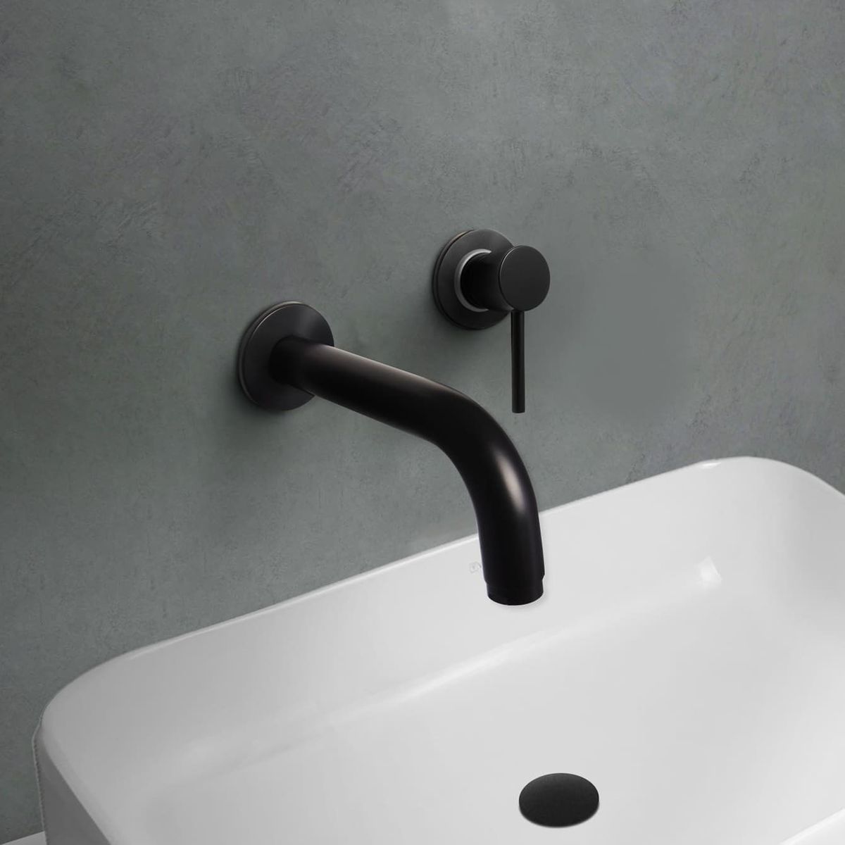 VAINSA - Grifería Mezcladora Monocomando lavatorio Lever Black Vainsa