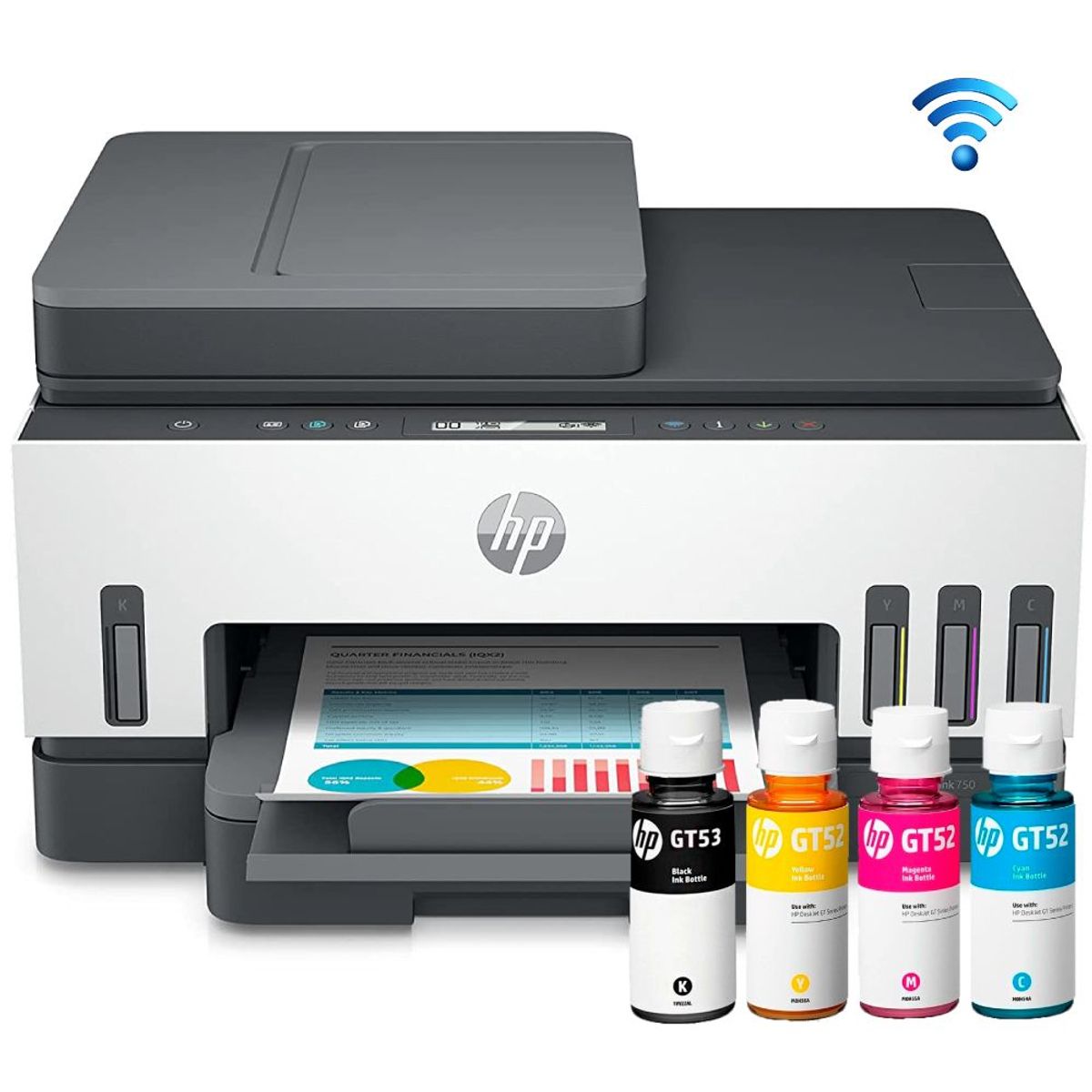 HP - IMPRESORA MULTIFUNCIONAL HP SMART TANK 750 WIFI/BT/LAN