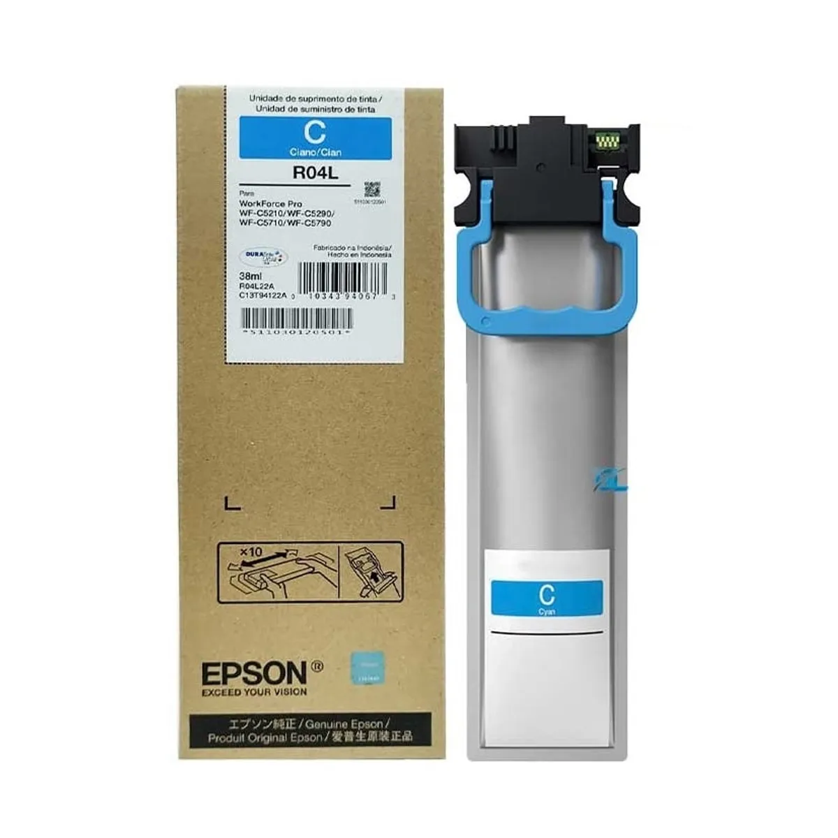 EPSON - TINTA EPSON T941220 WF-C5210-C5290-C5710-C5790 R04L CYAN