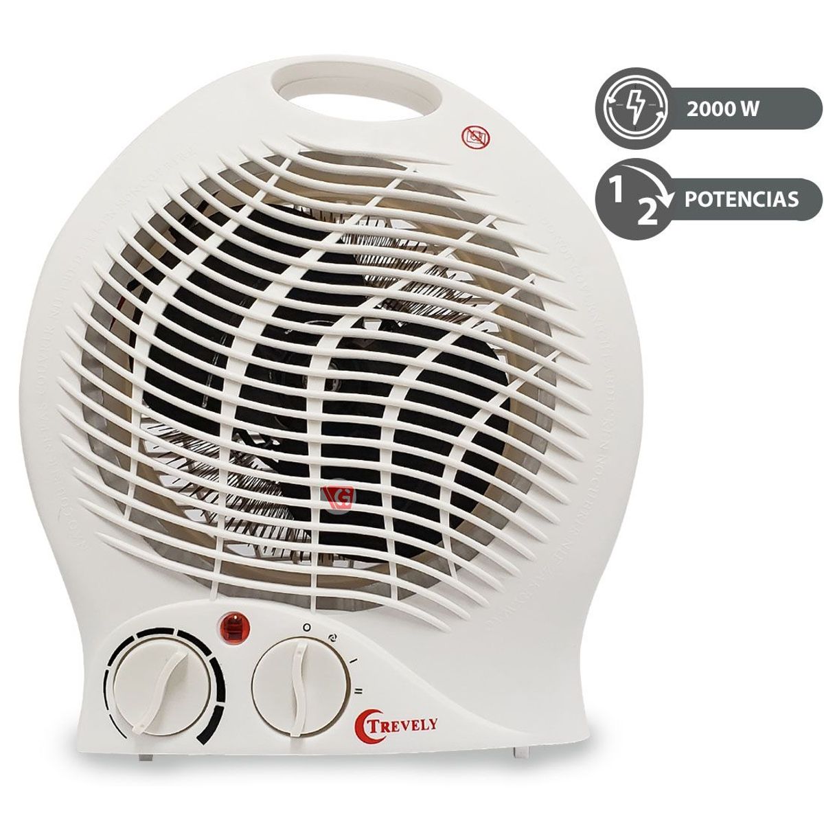 TREVELY - Termoventilador Portátil Trevely TCH-06 2000W