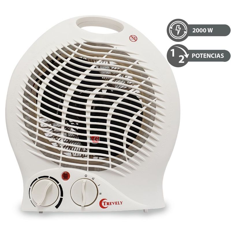 TREVELY - Termoventilador Portátil Trevely TCH-06 2000W
