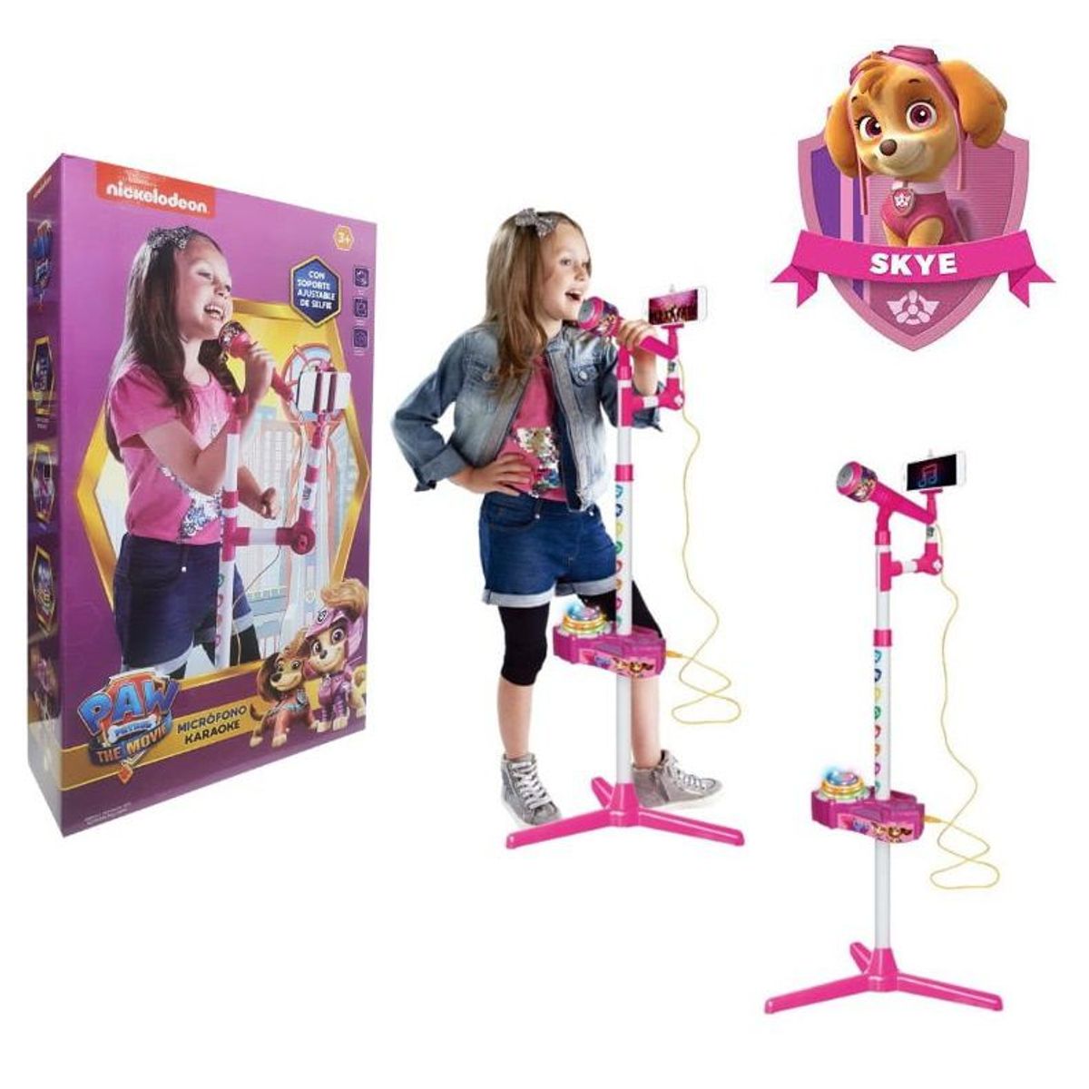 NICKELODEON - SET MICRÓFONO Karaoke para Niños CON LUCES