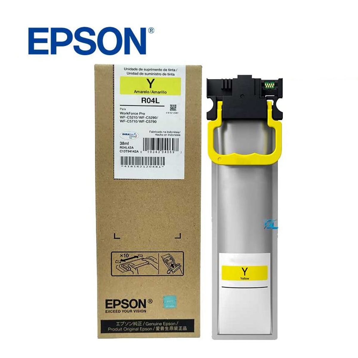 EPSON - TINTA EPSON T941420 WF-C5210-C5290-C5710-C5790 R04L-YELLOW