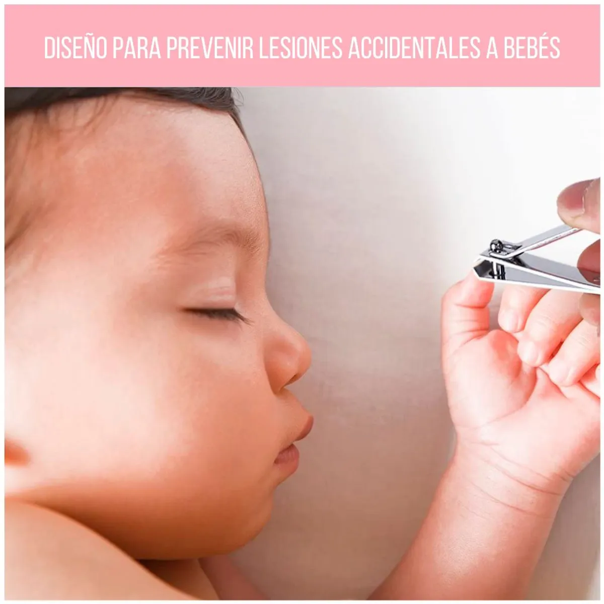 MINARI - Kit de Higiene para Bebés Cortauña Cepillo 6 piezas- Niña K6