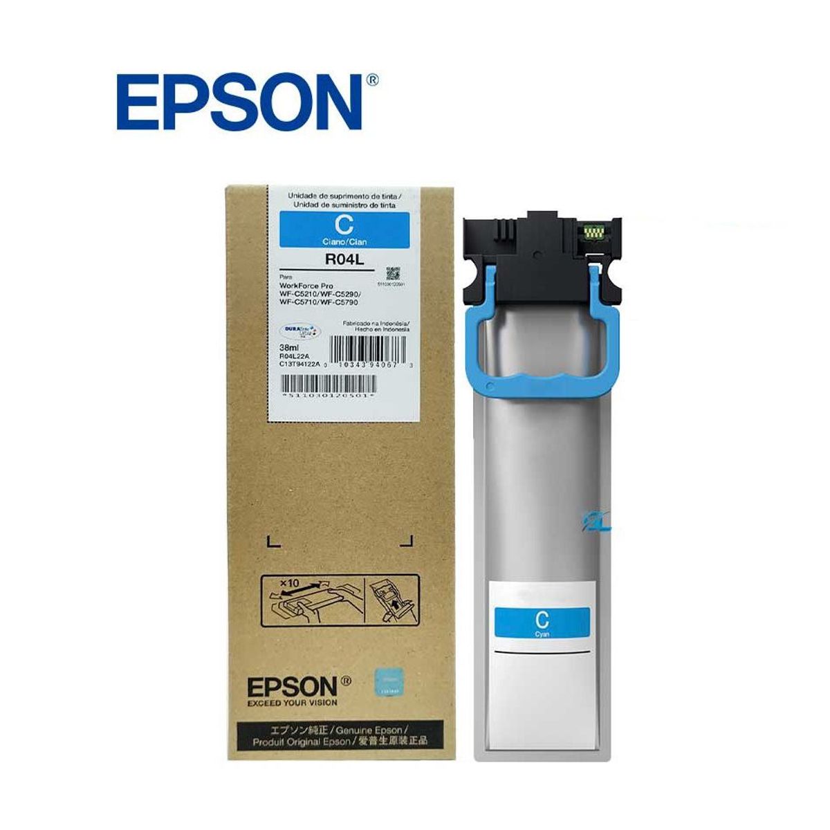 EPSON - TINTA EPSON T941220 CYAN WF-C5210-C5290-C5710-C5790 R04L