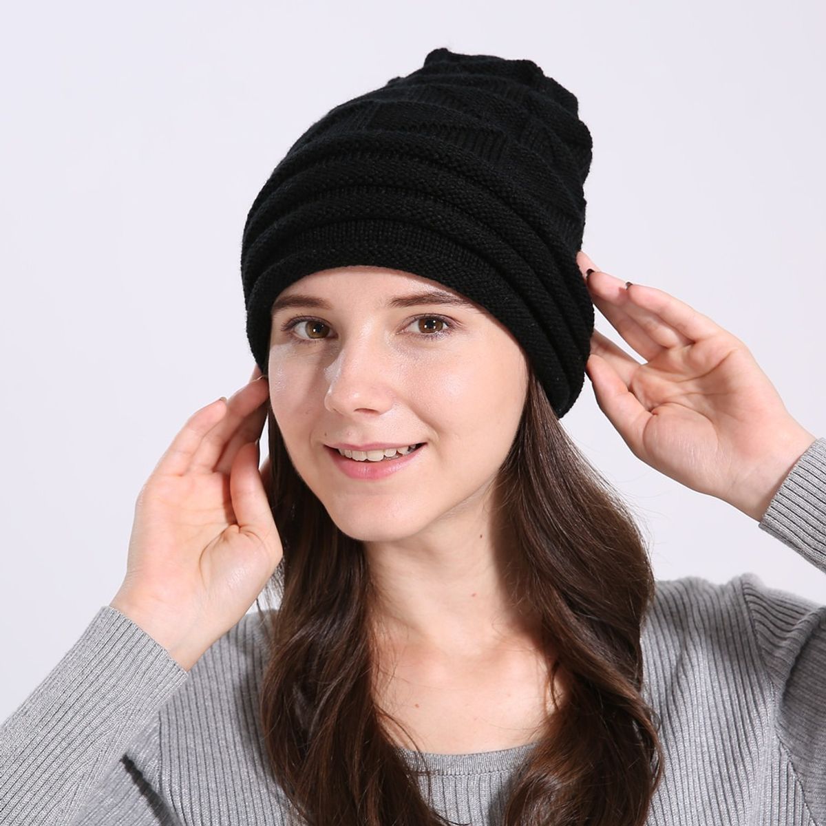 KAST PE - Beanie Unisex Gorro tejido Chullo modelo Dana