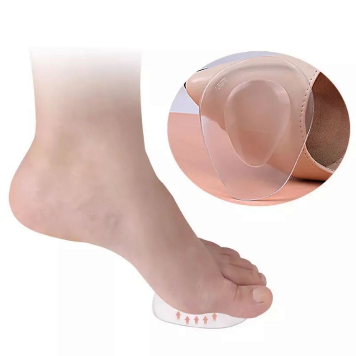 GENERICO - Plantilla Silicon Para Zapato Tacón Protector De Pie