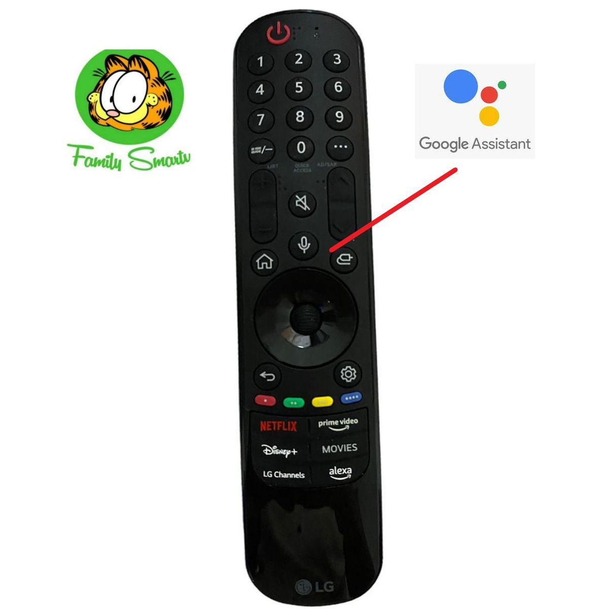 LG - Control Magic Remote LG Modelo Mr23 Con Botón Alexa Y LG Channels