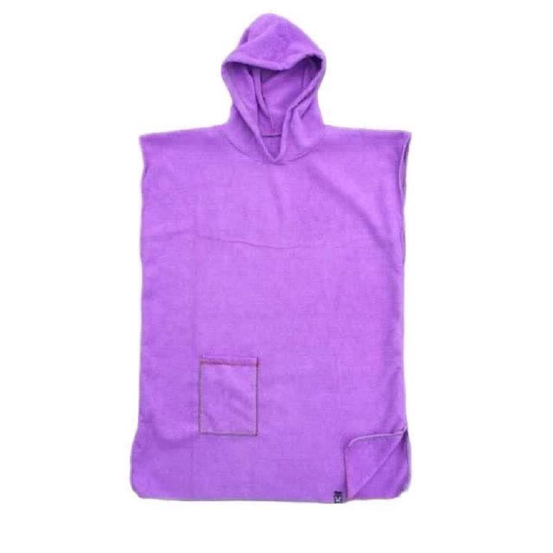 GENERICO - TOALLA PONCHO CORDANO NIÑAS 5 A 7 AÑOS COLOR LILA