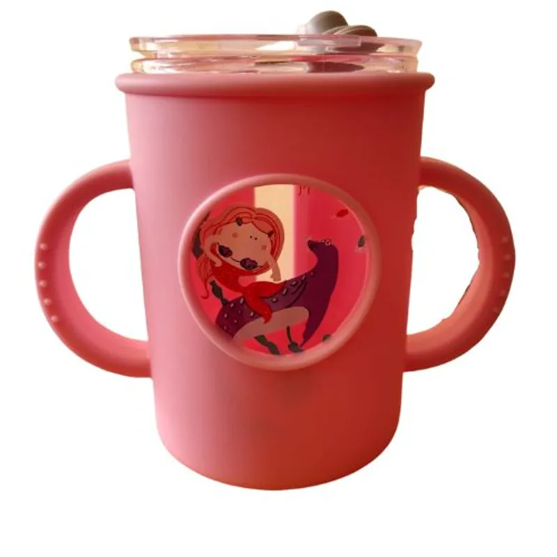 GENERICO - VASO ANTIDERRAME FORRADO DE SILICONA LILA