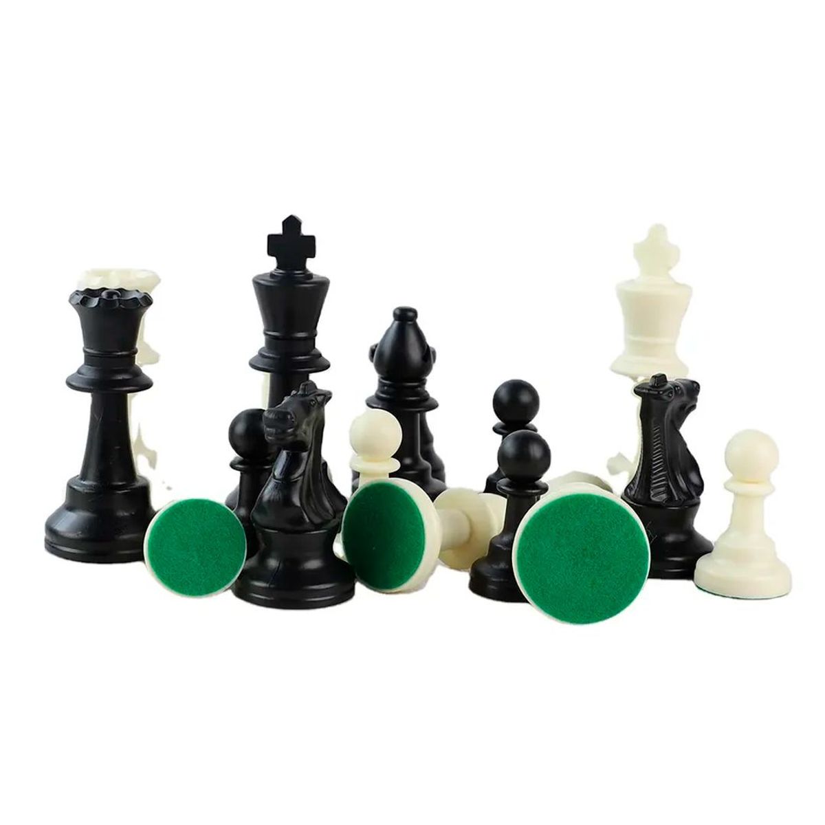GENERICO - Piezas de Ajedrez Oficiales con Peso 32 piezas + 2 Reynas