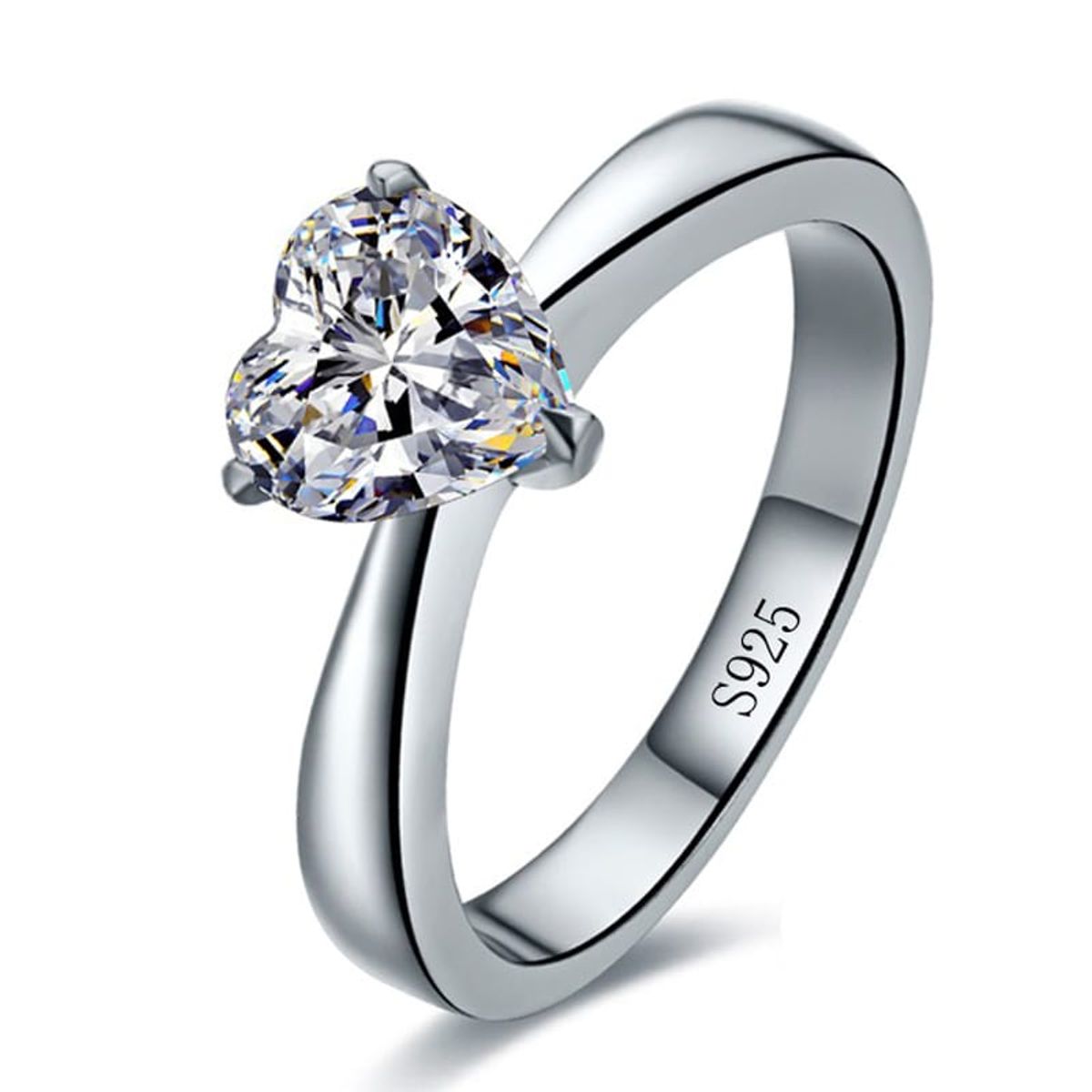 GENERICO - Anillo de Compromiso de Plata 925 Modelo 364