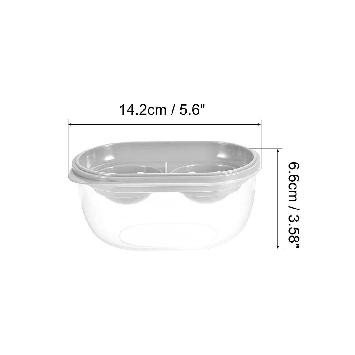 GENERICO - Separador de Clara de Huevo Recipiente Reposteria Color Blanco