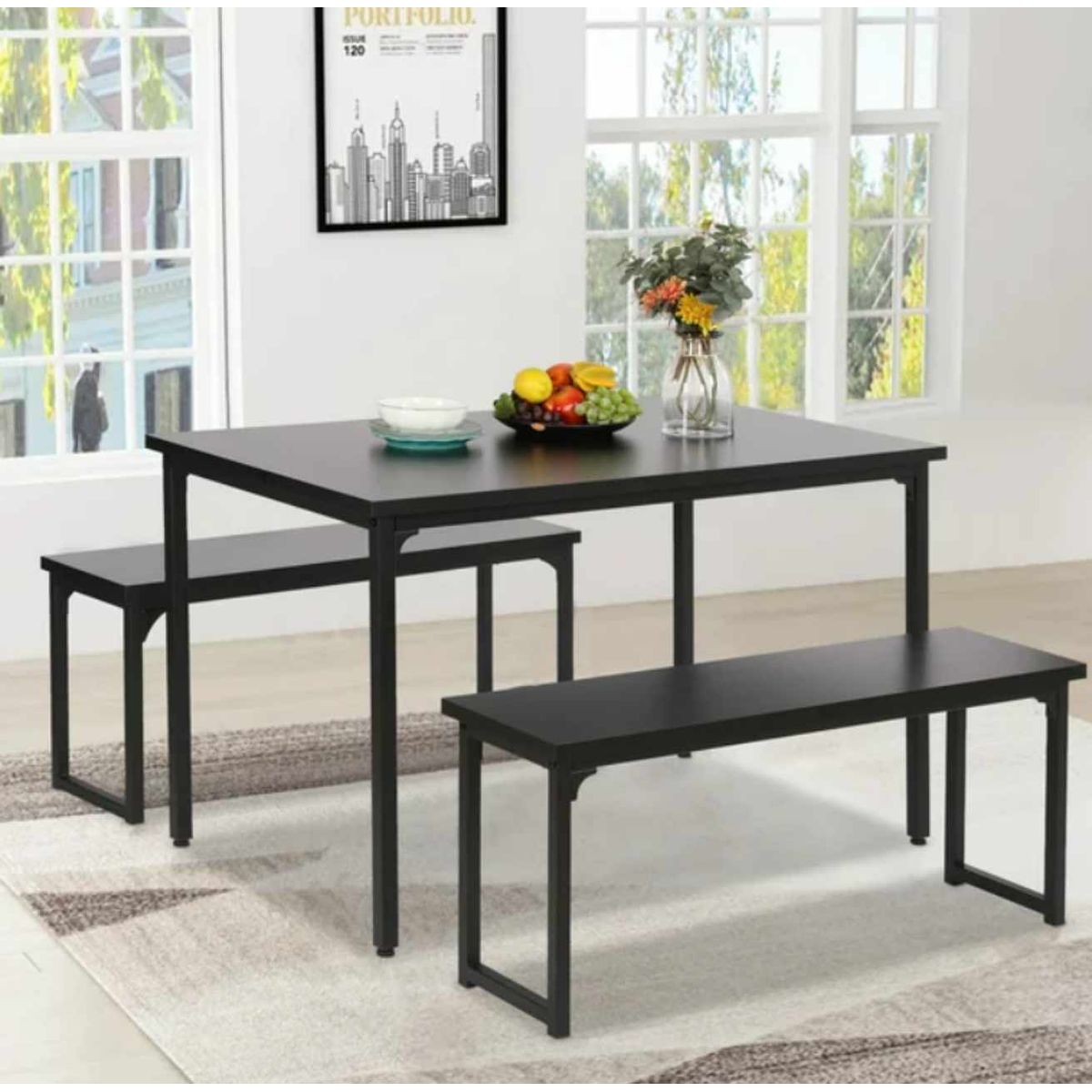 VENTITAS HOME - Juego de Comedor Pangina Ventitas Home Negro