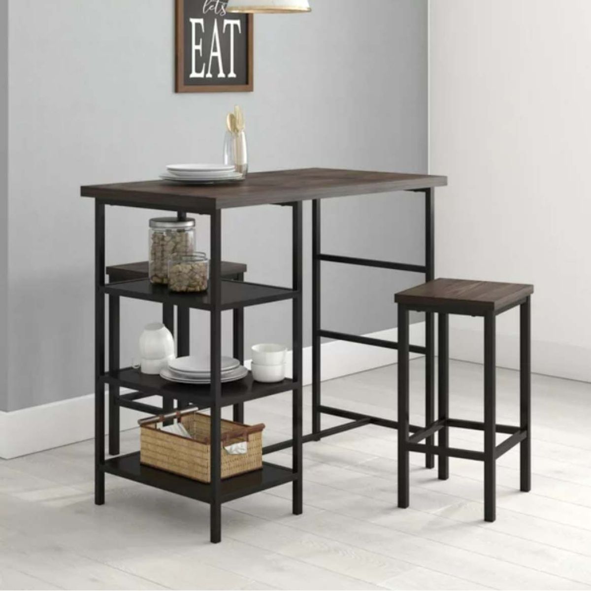 VENTITAS HOME - Combo Tessan Mueble de Cocina + 2 Sillas Ventitas Home Gales