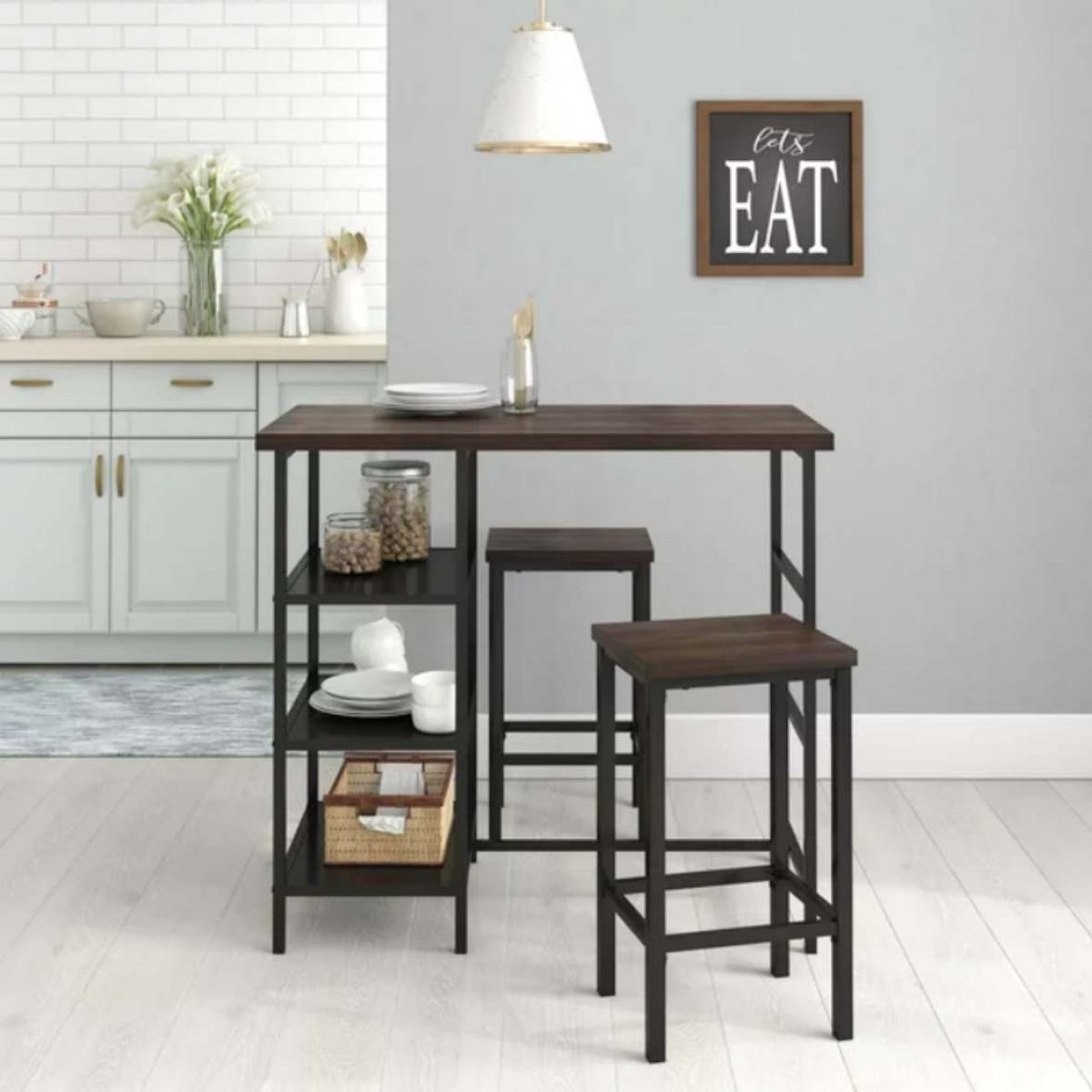 VENTITAS HOME - Combo Tessan Mueble de Cocina + 2 Sillas Ventitas Home Gales